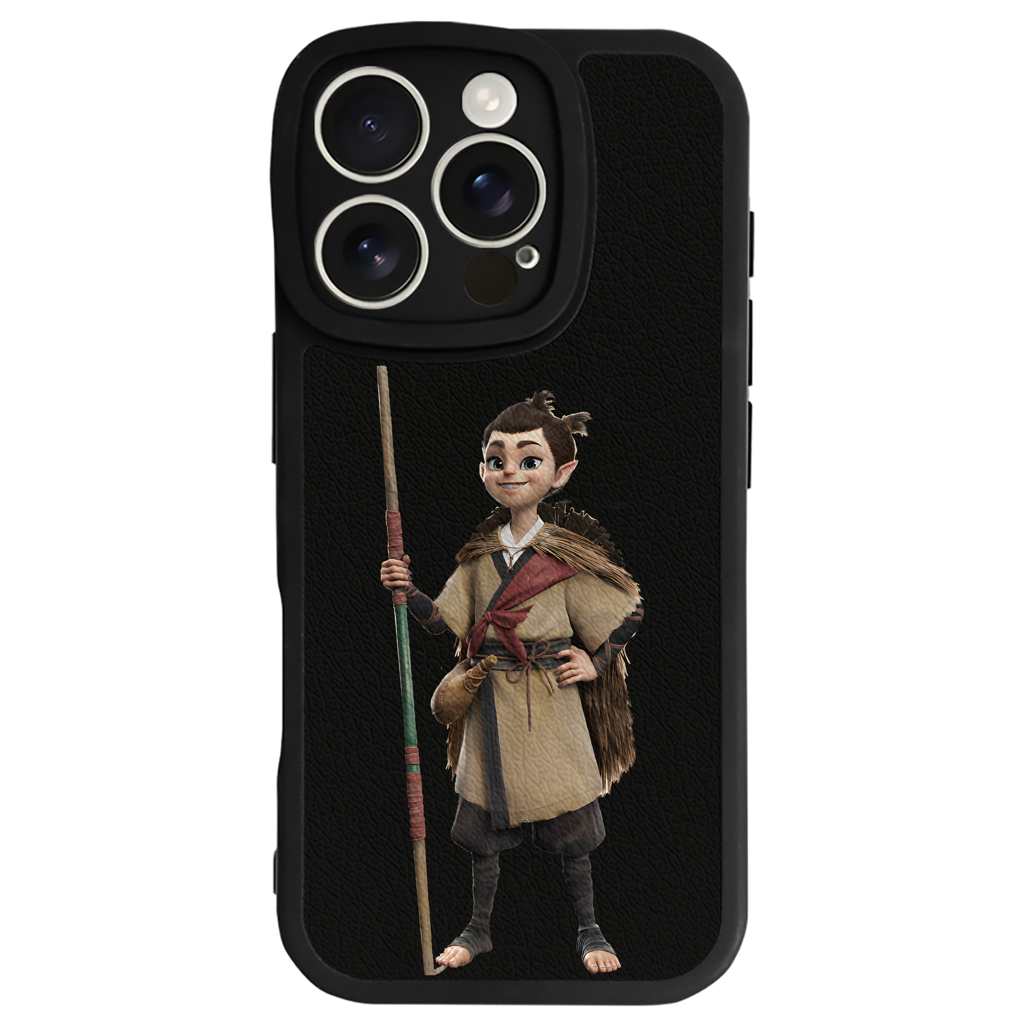 （画像用） Ne Zha 2 ナタ 魔童の大暴れ 【iPhone 16シリーズ対応】シリコンスマホケース（レザー調） 材質：シリコン
